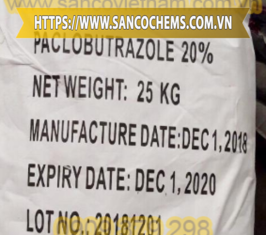 HÓA CHẤT PACLOBUTRAZOL C15H20CLN3O 20%, 95%, 15%