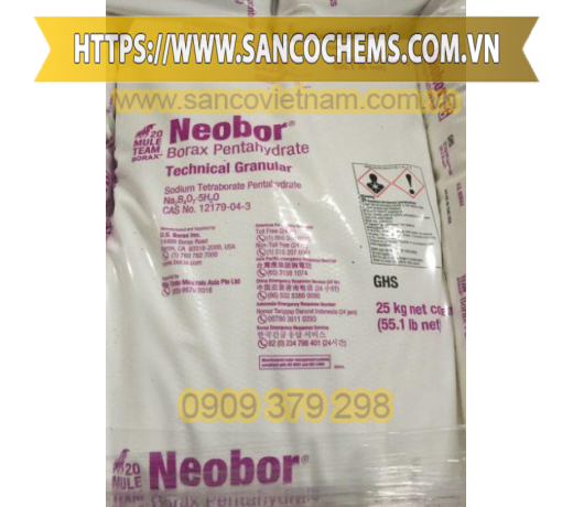 BÁN HÓA CHẤT BORAX 99.5% – NA2B4O7.10H2O