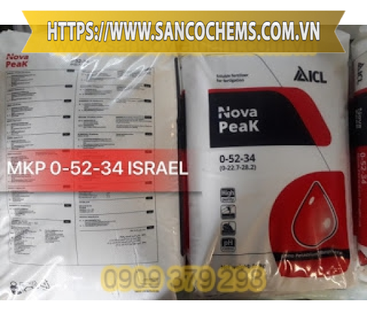 PHÂN MONO KALI PHOSPHAT NOVA PEAK, MKP 52-34 – ISRAEL