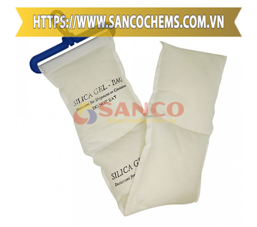 Gói hút ẩm treo container Silica gel 500g móc treo
