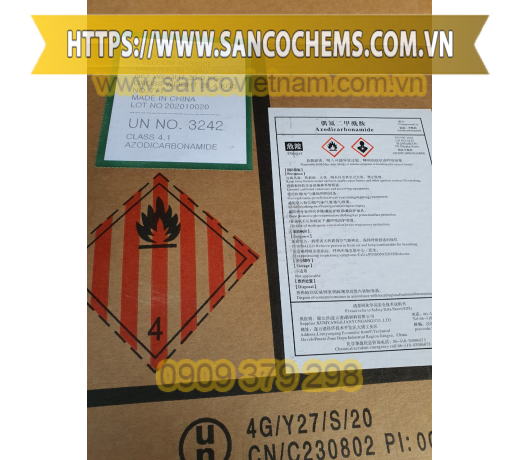 Chất tạo xốp Azodicarbonamide, Bột nở Azodicarbonamide AC-3000F; AC-7000F (Hàn Quốc) kumyang