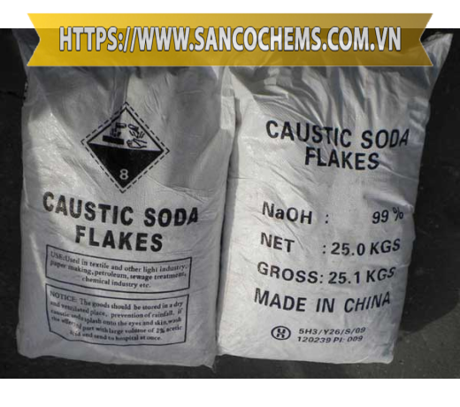 CAUSTIC SODA FLAKES NAOH – SODIUM HYDROXIT – XÚT VẨY